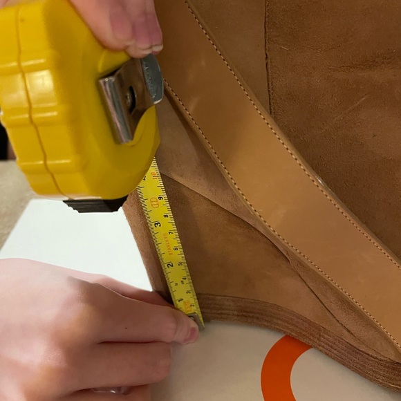 Michael Kors suede platform heeled booties size 10 - Picture 10 of 10